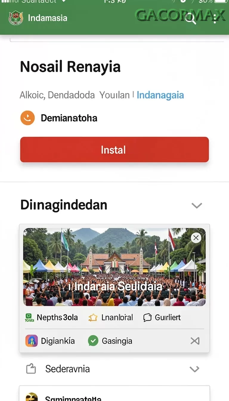 Cuplikan layar DAM88 — halaman utama