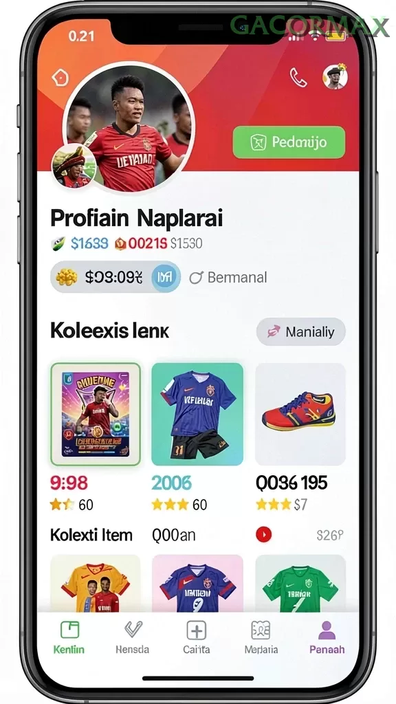 Cuplikan layar PARISBOLA — pengaturan akun